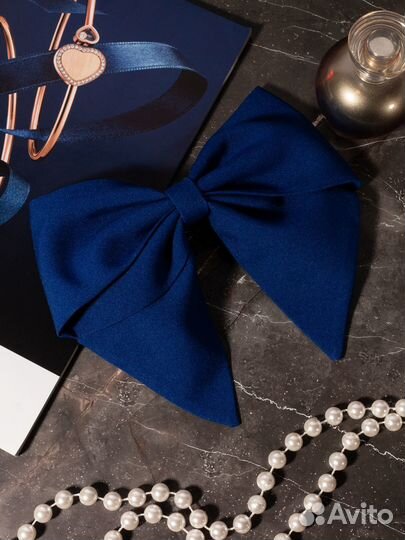 Бант для волос ассиметричный, заколка