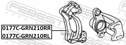 Скоба суппорта toyota land cruiser prado 120/150