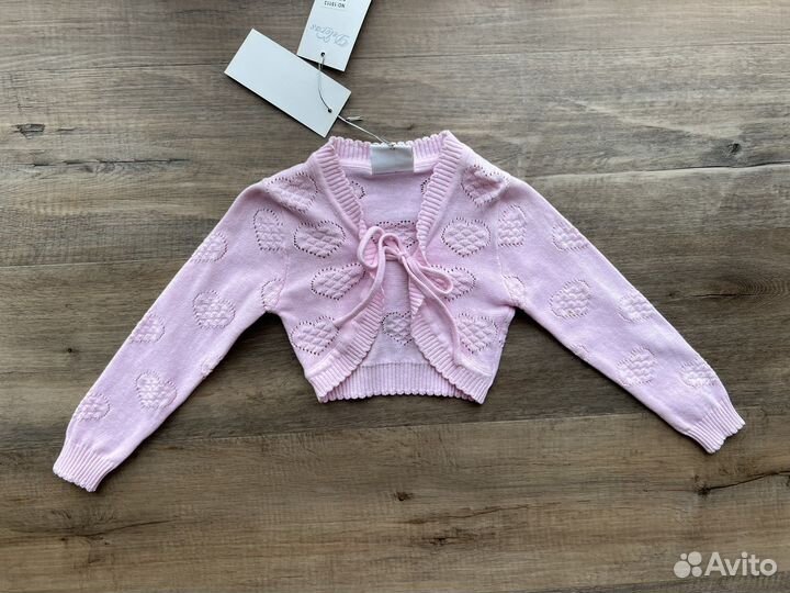 Болеро на девочку новое хлопок 98-122 см