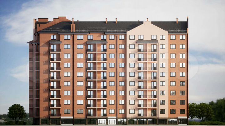 1-к. квартира, 52 м², 4/9 эт.