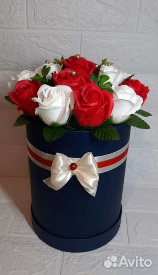 Букет из мыльных роз