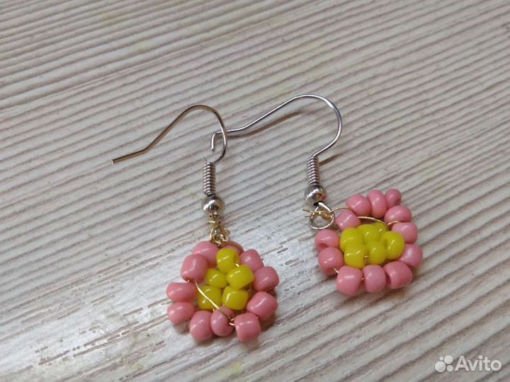 Серьги из бисера