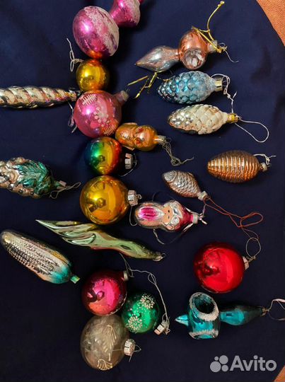 Елочные игрушки советские СССР