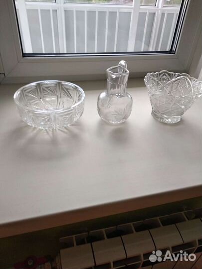 Вазы хрустальные,стаканы, кружки, рюмки хрусталь