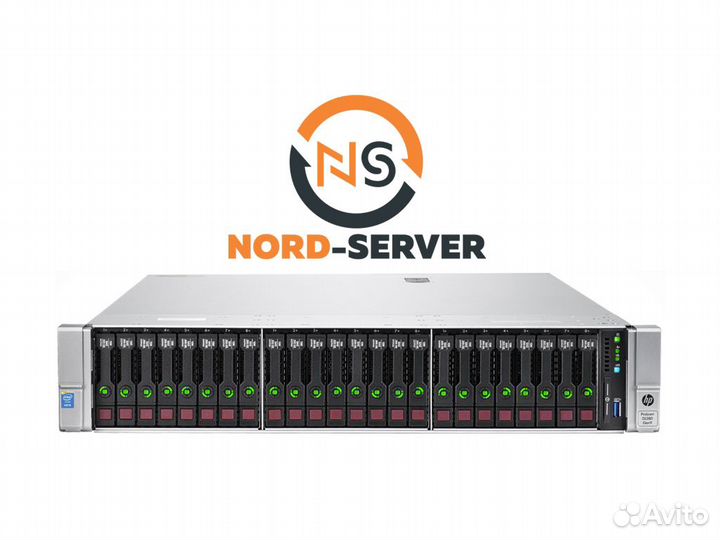 Сервер HP DL380 Gen9 24SFF 2x E5-2697 v3 512GB