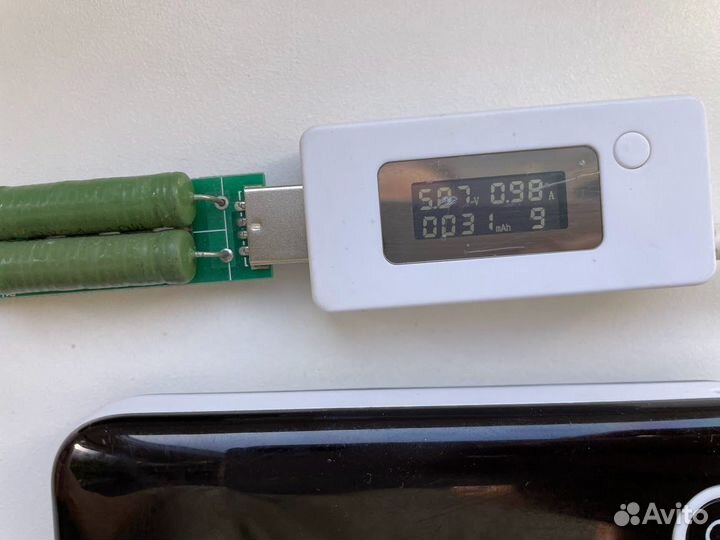 Powerbank c фонариком и 4* 18650 аккумуляторах