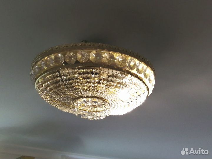 Люстра хрустальная, светильники, бра