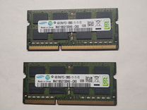 Оперативная память,пара samsung 4+4Gb,DDR3,1600мгц