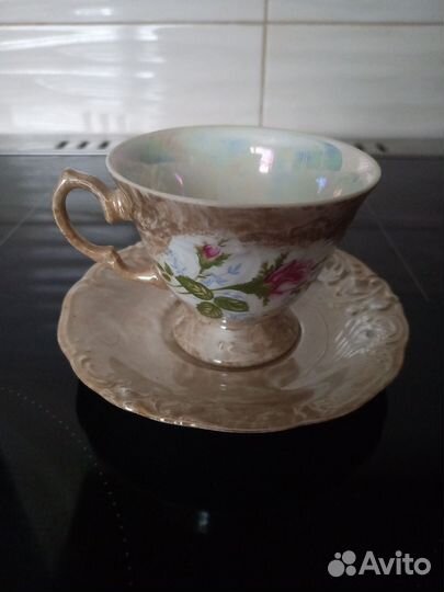Чайная пара фарфор новая