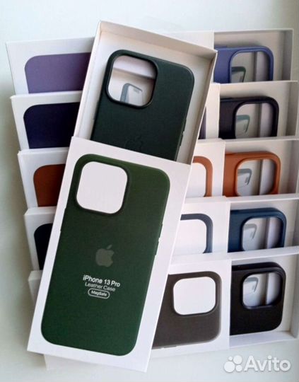 Чехол на iPhone кожаный