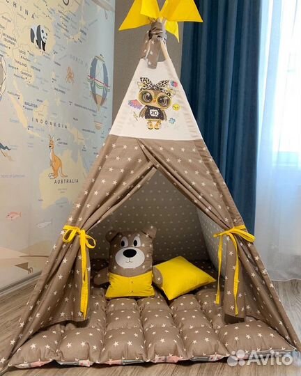 Игровой домик, палатка детская, вигвам, типпи