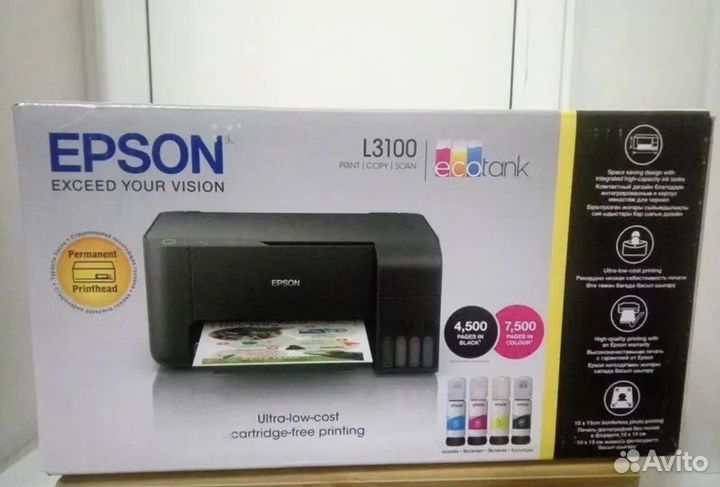 Принтер цветной печати мфу Epson L3100