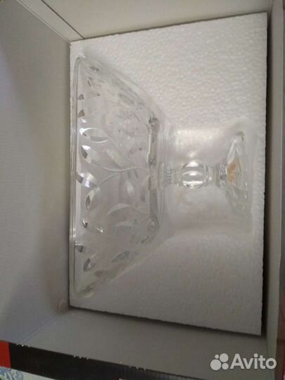 Ваза для фруктов овальная, хрусталь, Италия RCR