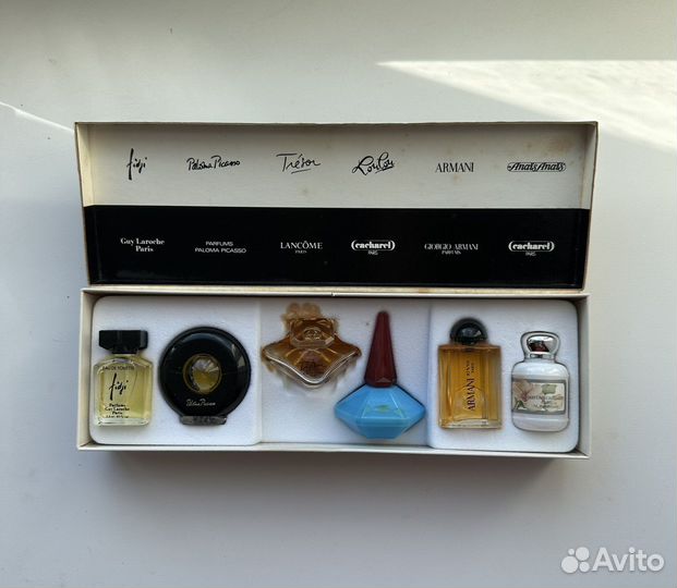 Набор миниатюр винтаж cacharel armani lancome