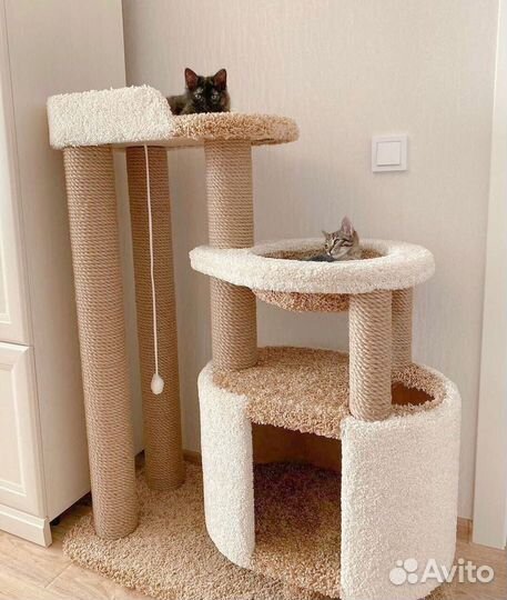 Когтеточка домик. Игровой комплекс для кошек