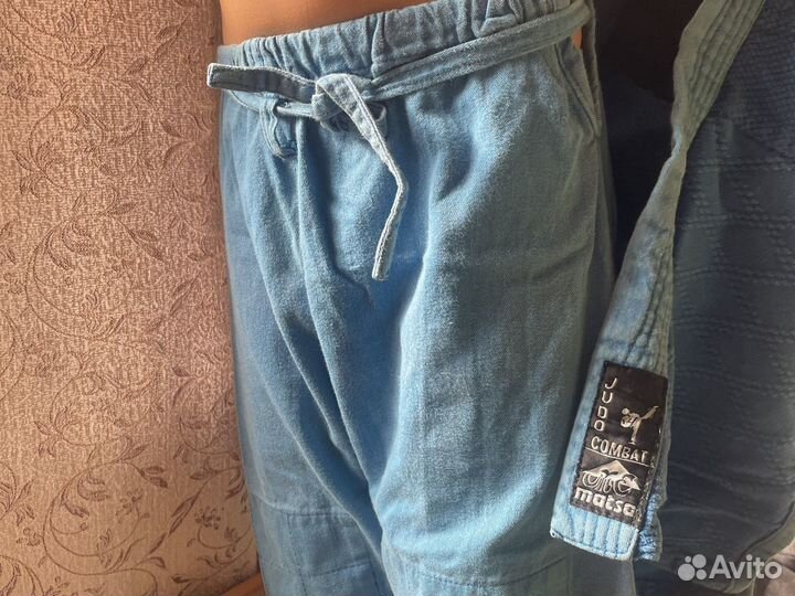 Кимоно для дзюдо детское синее