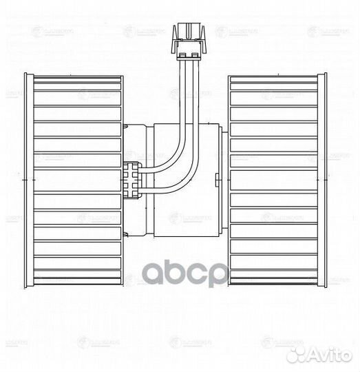 Luzar LFH26118 Вентилятор отопителя салона для