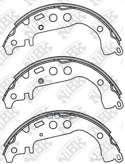 Колодки тормозные барабанные задние NiBK FN2342