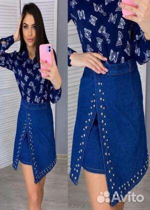 Джинсовая юбка