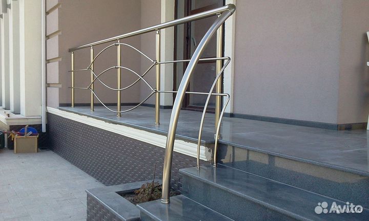 Перила из нержавейки. Перила сварные