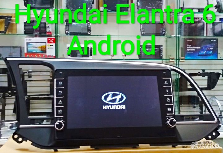 Hyundai Elantra 6 магнитола Android с крутилками