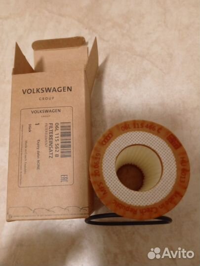 06L115562B VAG масляный фильтр