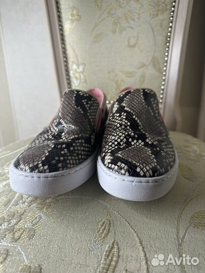 Michael Kors Keaton Python Slip-Ons — слипоны