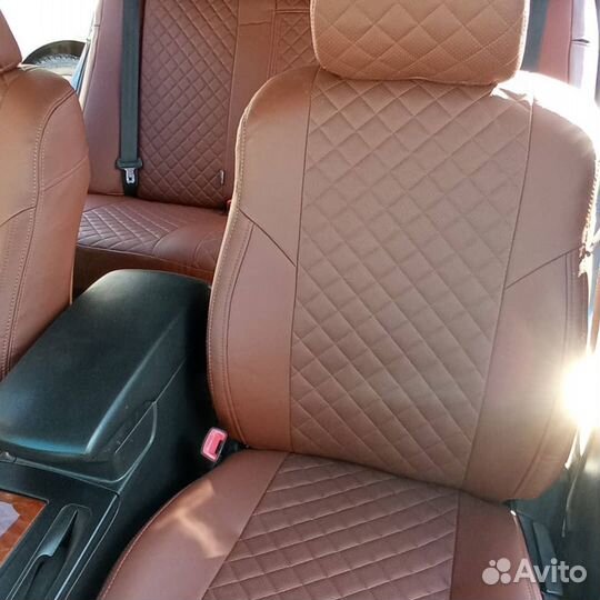 Авточехлы в Ромб Коричневые