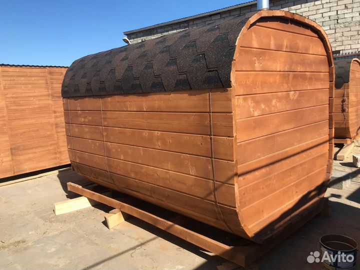 Баня-бочка под ключ