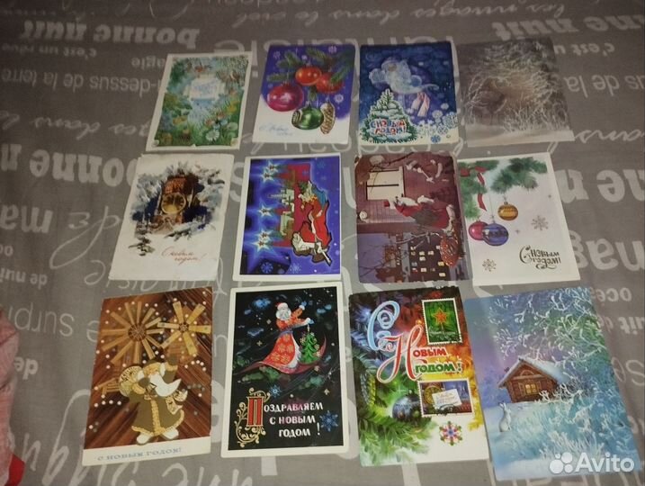 Открытки СССР новый год