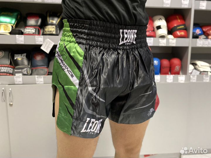 Шорты для тайского бокса Leone Revo Black