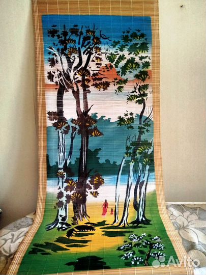 Циновка бамбуковая, декоративная