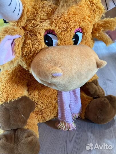 Мягкая игрушка корова 66 см