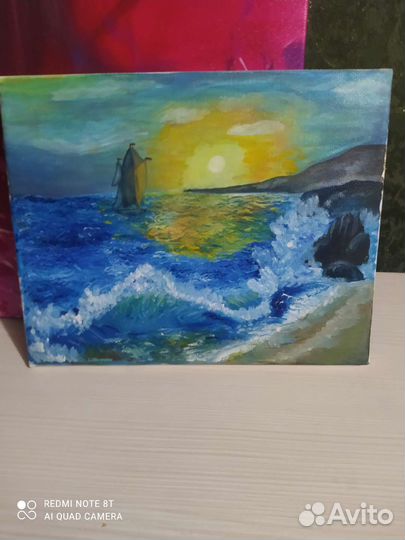 Картина маслом на холсте пейзаж