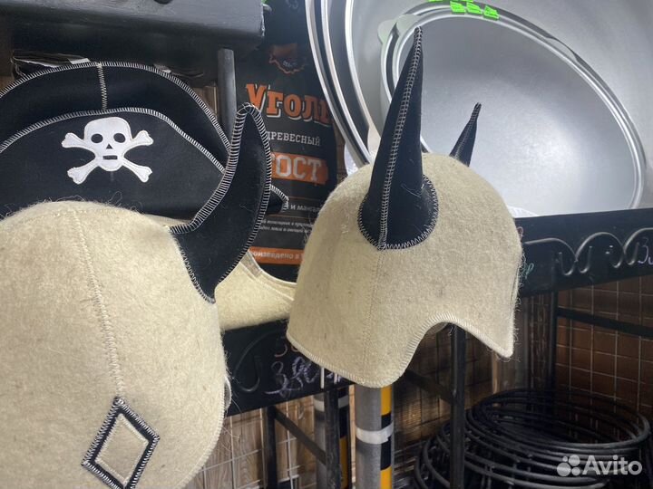 Шапка для бани и сауны Викинг 100 шерсть