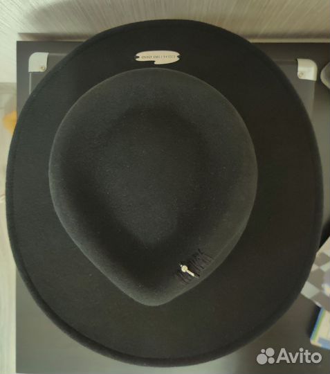 Шляпа фетровая женская черная