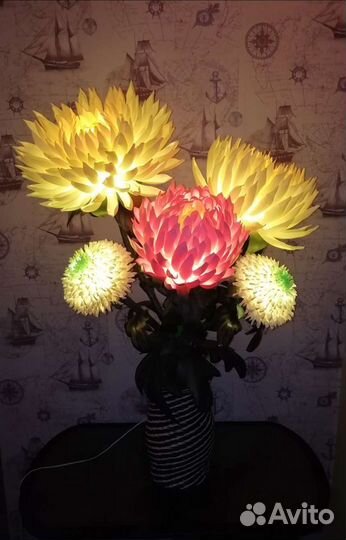 Цветы/светильники/букеты из изолона