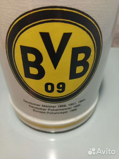 Пивная кружка с крышкой Borussia BVB 09 Германия