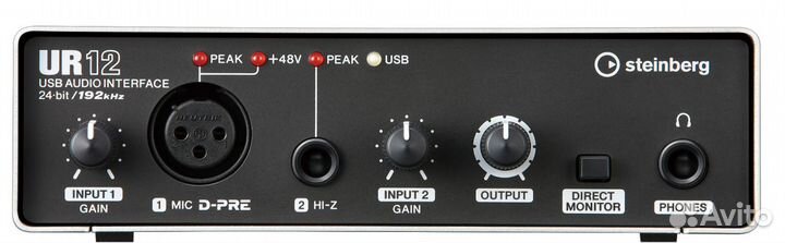 Новый аудиоинтерфейс Steinberg UR12. Доставка