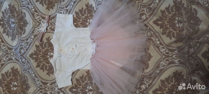 Наряд для девочки, боди, платье 62