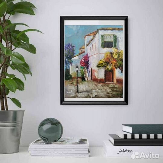 На заказ Картина маслом на холсте городской пейзаж