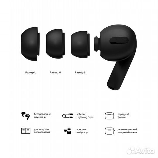 Беспроводные наушники Deppa Air Pro TWS черные