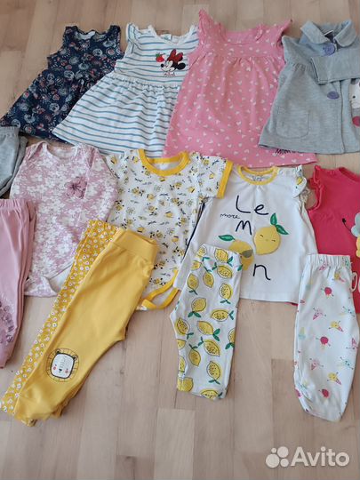 Детские вещи пакетом на девочку 68-80