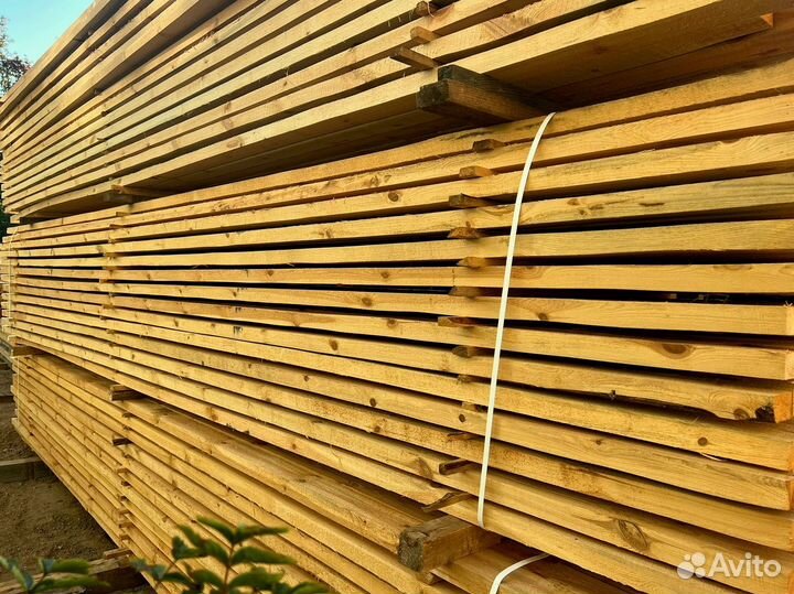 Доска обрезная 40х150х6000мм с доставкой