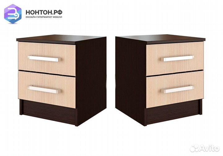 Комплект тумб Фиеста дуб беленый / венге