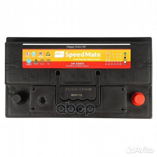 АКБ Excell 12V 80Ah 640A 315x175x190 /+/ smeb800