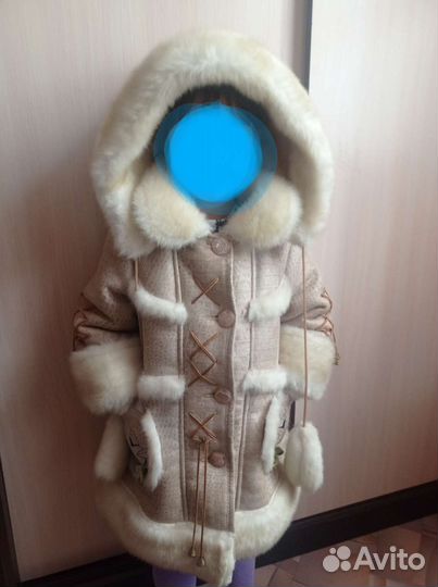 Дубленка детская новая