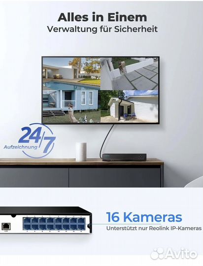 IP видеорегистратор reolink rln16-410