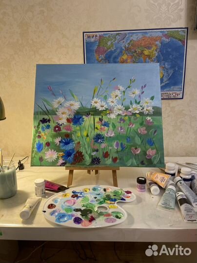 Картина холст акрил