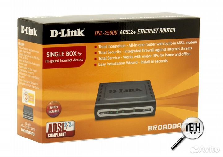 Модем роутер D-Link DSL-2500U